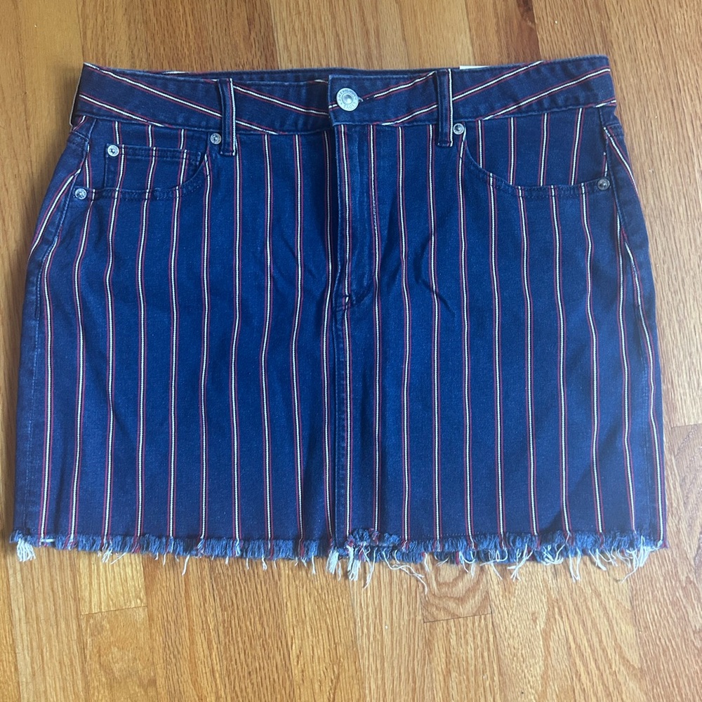 Striped Denim Skirt American Eagle